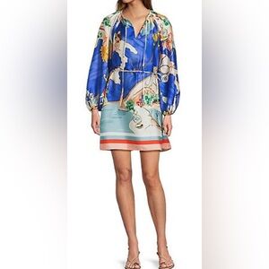 Antonio Melani Rafaela Women's Mini Dress in Ocean Print Size S NWT